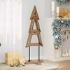 vidaXL Christmas Tree with Stand Brown 120 cm Solid teak wood
