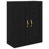 vidaXL Wall-mounted Cabinet 2 pcs Black Oak 69.5 x 34 x 90 cm