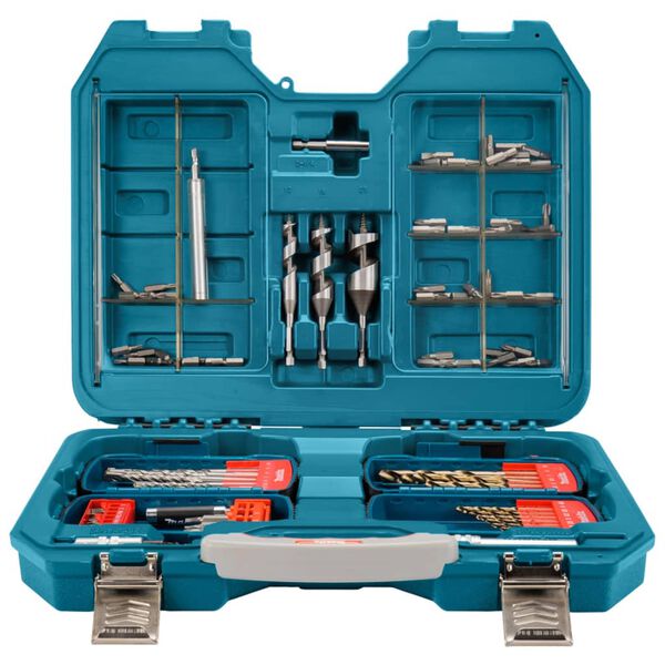 Makita 104 Piece Drill and Bit Set Metallic
