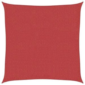 vidaXL Sunshade Sail 160 g/m&sup2; Red 2x2 m HDPE