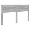 vidaXL Bed Frame Grey Sonoma 180 x 200 cm Solid Pine Wood