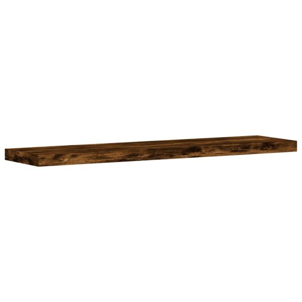 vidaXL Wall Shelves 4 pcs Smoked Oak 40x10x1.5 cm Engineered Wood