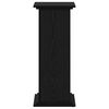 vidaXL Plant Stand Black Oak 33 x 33 x 80 cm Engineered wood