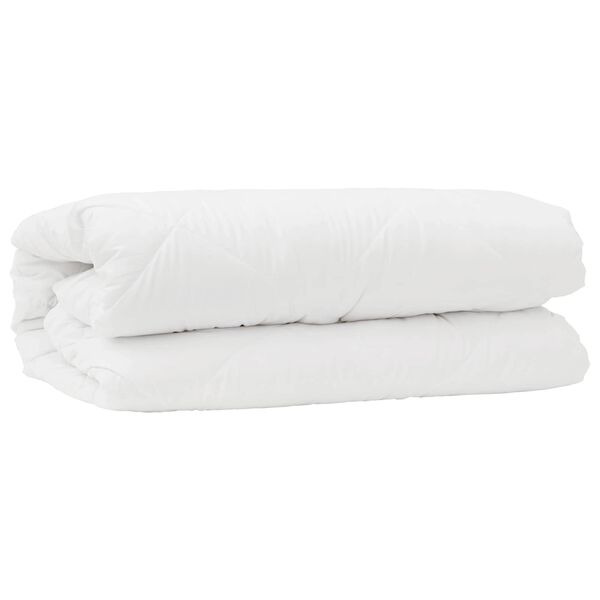 vidaXL Duvet Set with Pillow 2 pcs White Microfibre