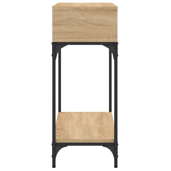 vidaXL Console Table Sonoma Oak 100x30.5x75 cm Engineered Wood