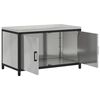 vidaXL Kitchen Storage with Shelf Silver 90 x 50 x 53 cm Steel