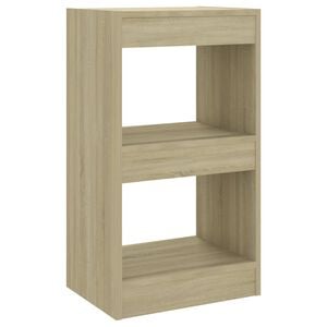 vidaXL Book Cabinet/Room Divider Sonoma Oak 40x30x72 cm