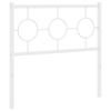 vidaXL Metal Replace Headboard White 90 cm