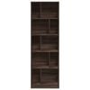 vidaXL Bookcase Brown Oak 57x28.5x174 cm Engineered Wood