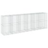 vidaXL Gabion Basket with Cover 600x100x200 cm Galvanised Iron