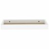 vidaXL Loggia Wall Shelves 2 pcs Oak and White 40x15x4 cm MDF