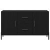 vidaXL Sideboard Black Oak 100 x 36 x 60 cm Engineered Wood