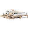 vidaXL Bed Frame without Mattress 140x190 cm Solid Wood Pine