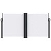 vidaXL Retractable Side Awning White 120x1000 cm
