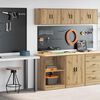 vidaXL Garage Cabinets 2 pcs Artisan Oak Engineered Wood