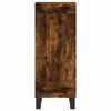 vidaXL Highboard Smoked Oak 34.5x34x180 cm Engineered Wood
