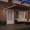 vidaXL Automatic Retractable Awning with LED Brown 500x300 cm