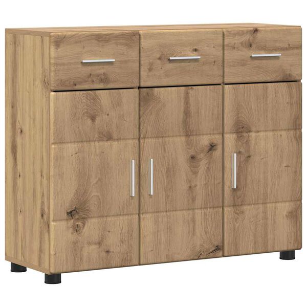 vidaXL Sideboard with Shelf FLORIN Artisan Oak 88.5 x 30.5 x 73 cm