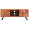 vidaXL TV Cabinet 122x30x49 cm Solid Acacia Wood