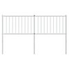 vidaXL Metal Replace Headboard White 160 cm