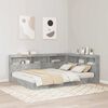 vidaXL Storage Headboard Concrete Grey 135 cm Engineered Wood