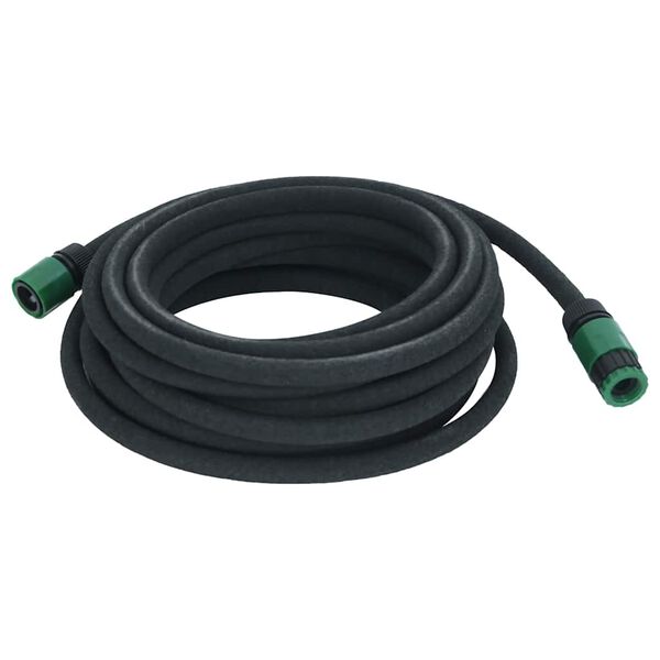 vidaXL Garden Soaker Hose Black 0.6" 10 m Rubber