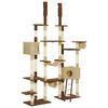 vidaXL Cat Tree with Sisal Scratching Posts Brown 234 cm