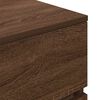 vidaXL Bedside Cabinet Brown Oak 39x35x65 cm Engineered Wood