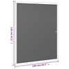 vidaXL Insect Screen for Windows Anthracite 100x120 cm