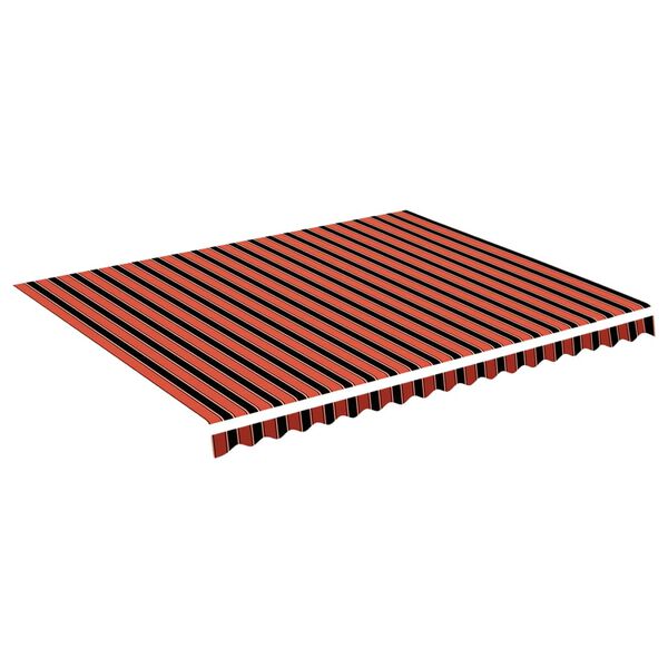 vidaXL Replacement Fabric for Awning Orange and Brown 4.5x3.5 m