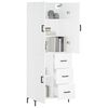 vidaXL Highboard White 69.5x34x180 cm Engineered Wood