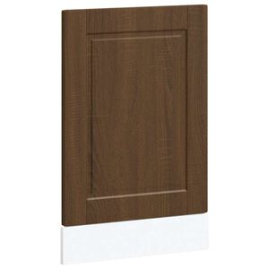 vidaXL Dishwasher Panel Porto Brown Oak 45x1,5x57 cm Engineered Wood