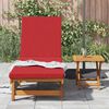vidaXL Sun Lounger 2 pcs Brown 40 x 40 x 40cm Solid Acacia wood