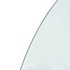 vidaXL Fireplace Glass Plate Half Round 1000x600 mm
