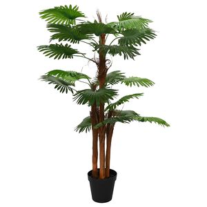 vidaXL Artificial Fan Palm Tree Green 60 x 25 x 170 cm