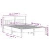 vidaXL Bed Frame without Mattress 135x190 cm Double Solid Wood Pine