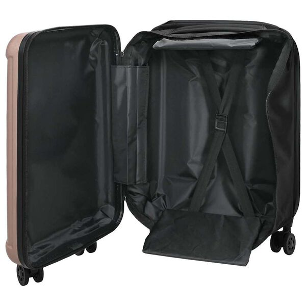 vidaXL Suitcase Folding Rose gold 34 x 23 x 55.5 cm ABS Plastic