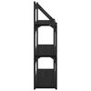vidaXL Wall Shelf Black Oak 60 x 21 x 78.5 cm Engineered Wood