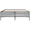 vidaXL Bed Frame without Mattress Grey Sonoma 140x200 cm