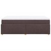 vidaXL Box Spring Bed with Mattress Dark Brown 120x200 cm Fabric