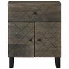 vidaXL Bedside Cabinet Black 50x33x60 cm Solid Wood Mango