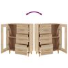 vidaXL Sideboard Sonoma Oak 69,5x34x90 cm Engineered Wood