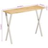 vidaXL Console Table with Live Edge 105x33x76 cm Solid Wood Mango