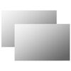 vidaXL Wall Mirror | Set of 2 | Clear | Glass | 60x40 cm | Mirror | Wall Mirror