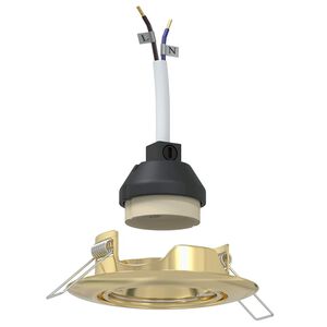 vidaXL Spotlight 6 pcs Gold 9 x 9 x 2.5 cm Metal