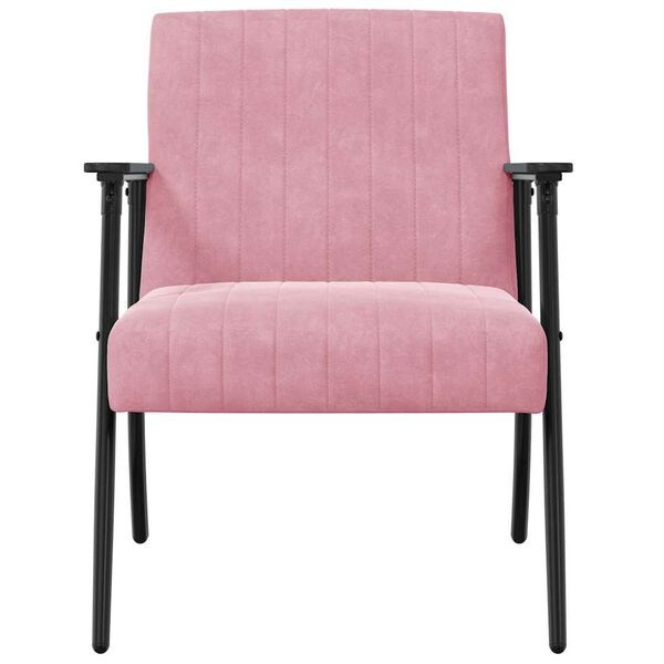 vidaXL Armchair Pink 59 x 75 x 78 cm Velvet