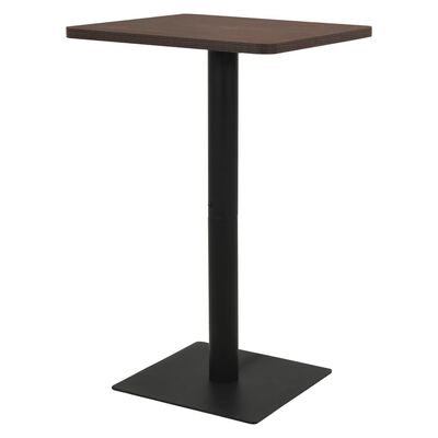 vidaXL Bistro Table Dark Ash 78.5x78.5x107 cm