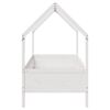 vidaXL Kids' House Bed Frame without Mattress White 90x190 cm Single Pine