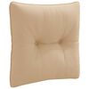 vidaXL Back Cushion PUTTEN 100% Polyester Sand 40 x 40 x 10 cm