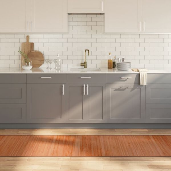 vidaXL Rug Rectangular Brown70x400 cm Bamboo